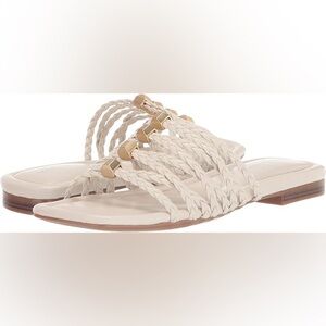 MARC FISHER White Lelina Strappy Sandals, Size 6
